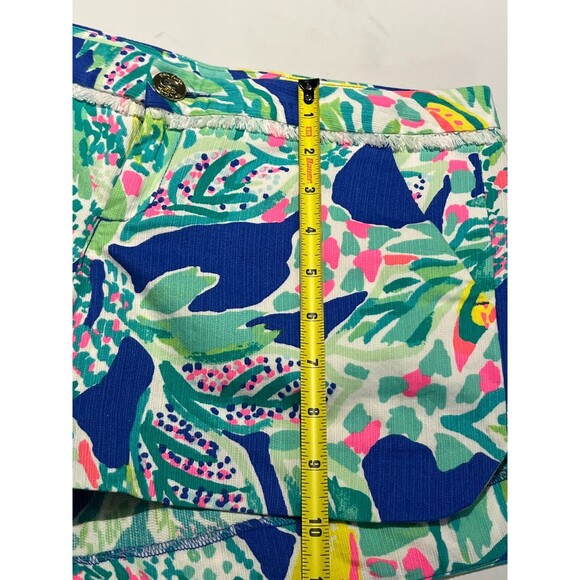 Lilly Pulitzer Size 0 Beckon Blue Wake Up Call Shorts NWT - Picture 5 of 7